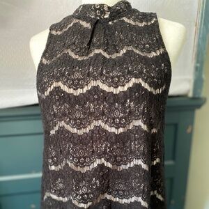 Tunic stretch lace sleeveless top